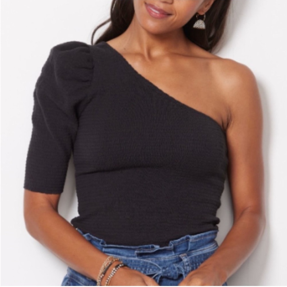 Nation LTD Kirstie Smocked One Shoulder Size Large NWT
